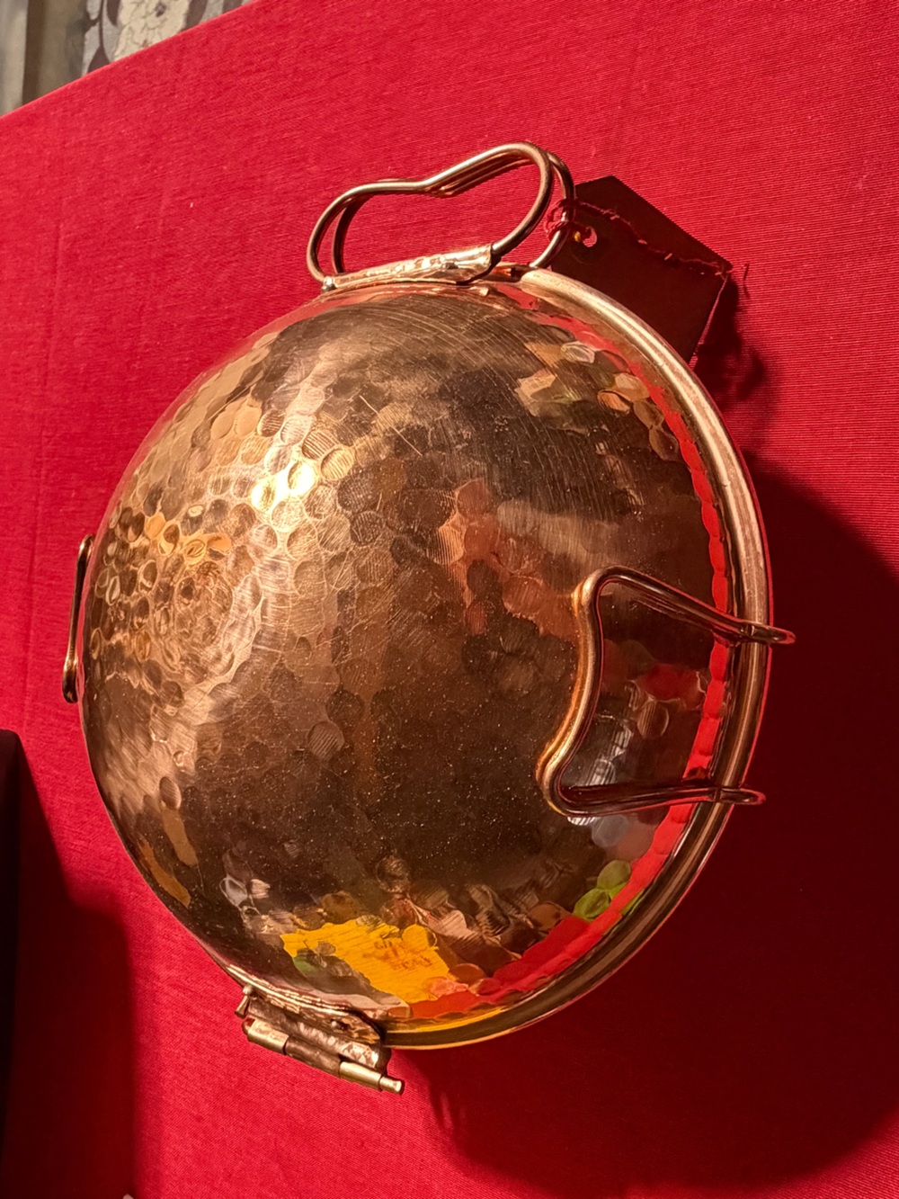 Hammered Cooper cataplana - size 9 inch new